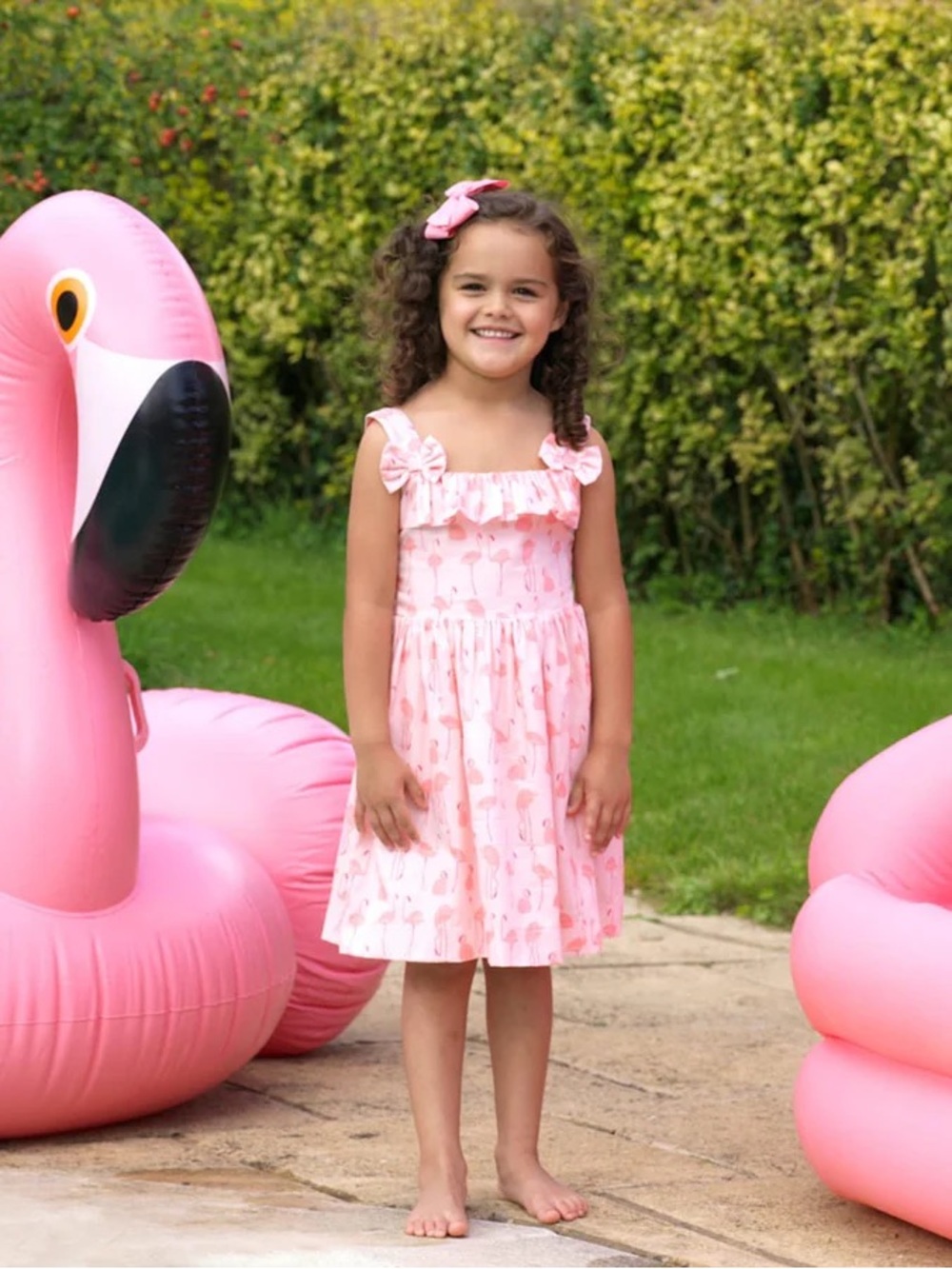 Rachel Riley Flamingo Print Sundress